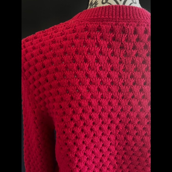Vintage Victoria’s Secret Cable Knit Red Sweater Size Small - Picture 5 of 7